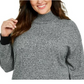 Karen Scott Women's Plus Size Mock Neck Cotton Sweater Charcoal Size 1X