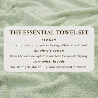 Cotton Terry Bath Towel Set - Cooper Collection