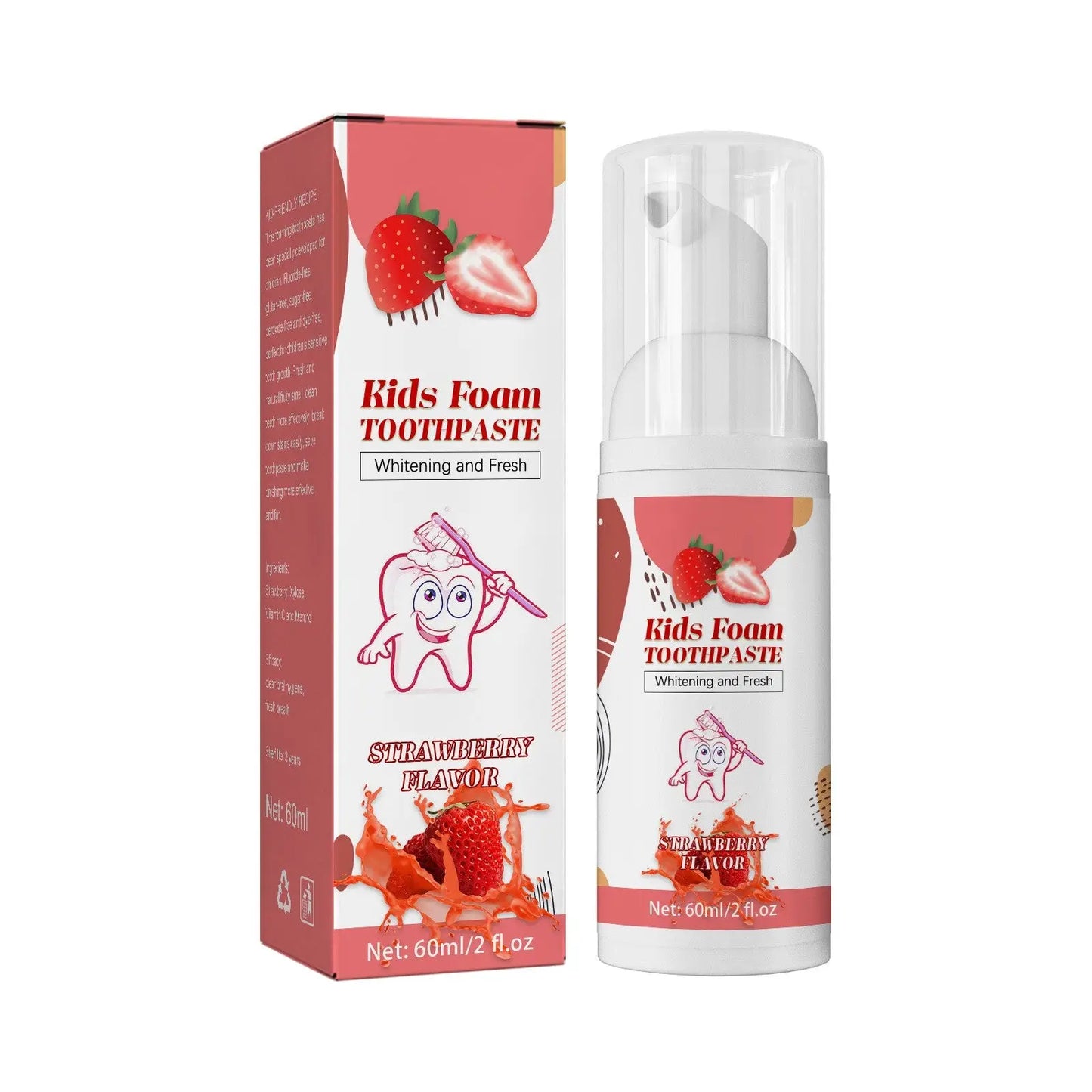 Kids Foam Toothpaste 60ml Cavity Protection Blueberry
