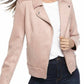 Calvin Klein Women's Faux-Suede Jacket Brown Size Small