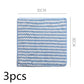Super Absorbent Striped Coral Fleece Kitchen Cleaning Cloths