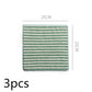 Super Absorbent Striped Coral Fleece Kitchen Cleaning Cloths