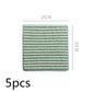 Super Absorbent Striped Coral Fleece Kitchen Cleaning Cloths