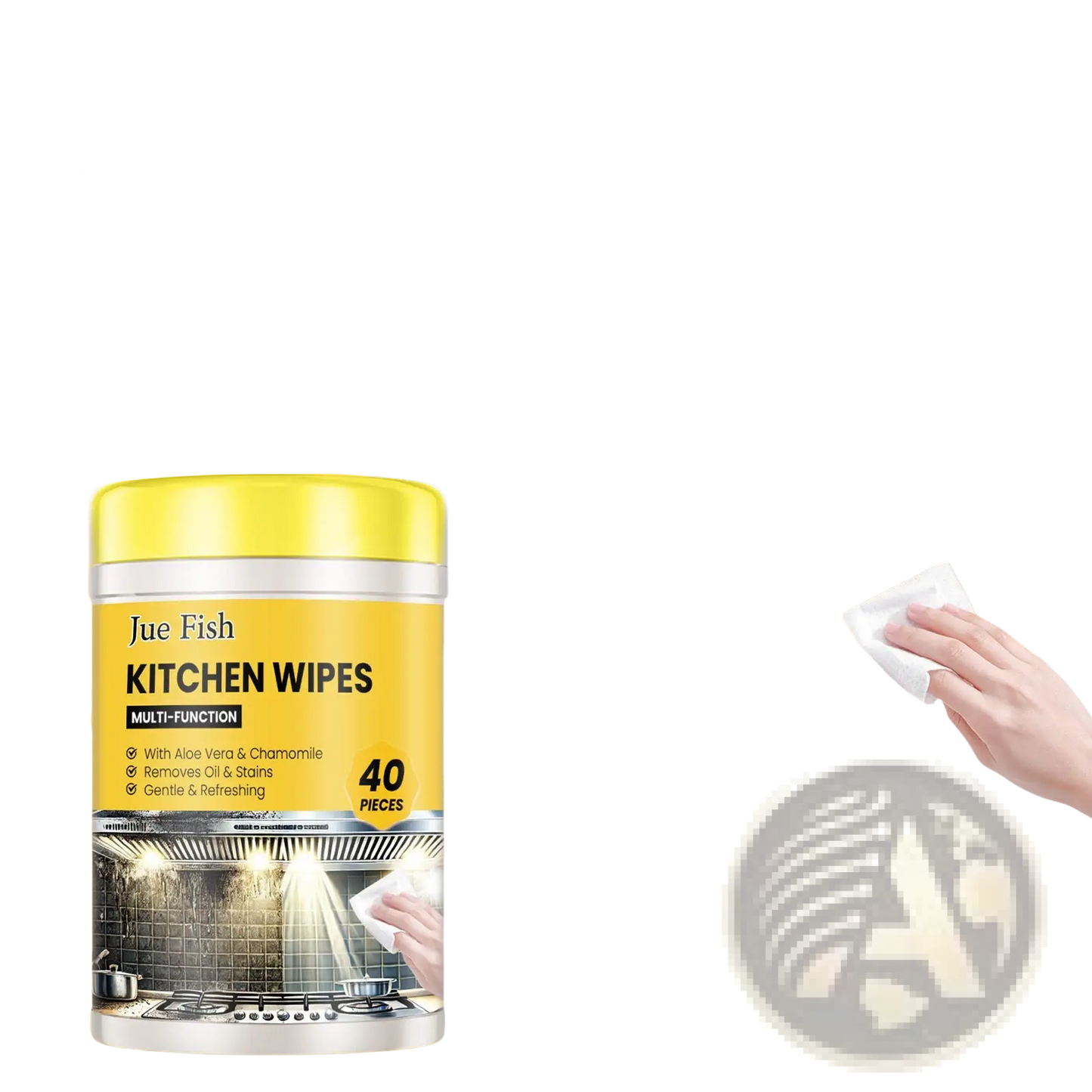 Kitchen Cleaning Wipes Multi Purpose Degreaser 40 Count
