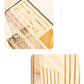 Cream Acrylic Knife Block and Cutlery Storage Rack