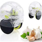 Ergonomic Clear Garlic Press and Mincer with Precision Blades
