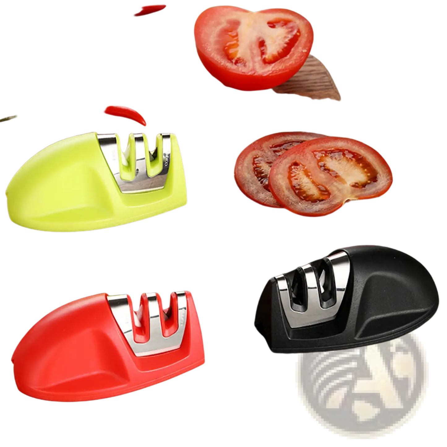 Knife Sharpener Portable 3 Slot Mouse Sharpening Tool