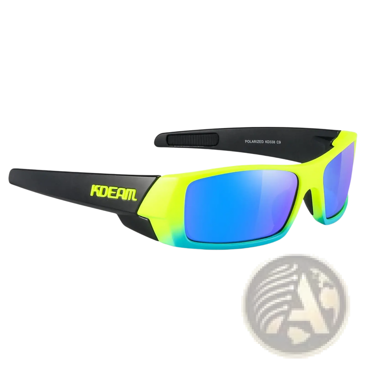 Koda Sport Polarized Square Mirror Lens Sunglasses