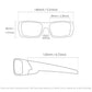 Koda Sport Polarized Square Mirror Lens Sunglasses