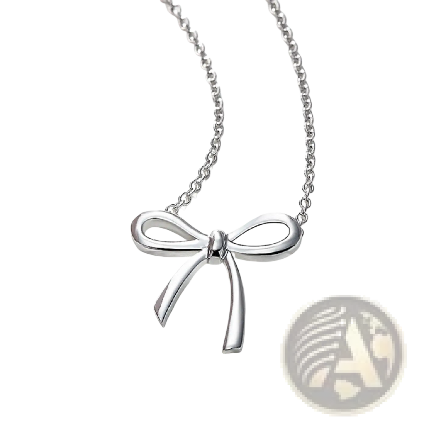 Korean Style Bow Pendant Gold and Silver Clavicle Necklace