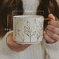 Gold Leaves 14 oz Gold Handle Coffee Mug