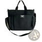 Large Capacity Canvas Commuter Tote with Leather Straps