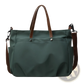 Large Capacity Canvas Tote Bag with Leather Handles