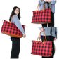 Large Capacity Cotton Canvas Weekend Travel Duffle Bag