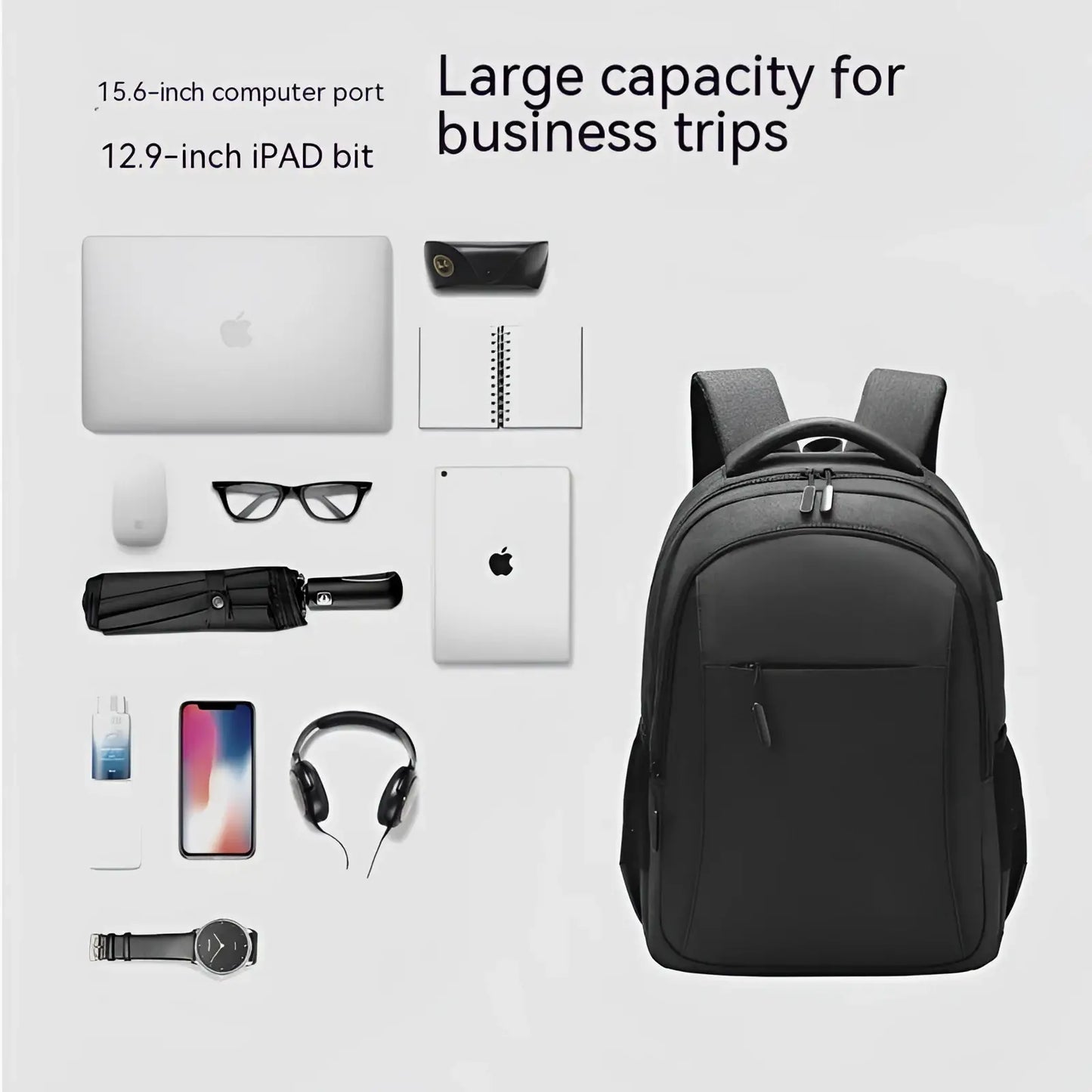 Large Capacity Laptop Backpack Travel Oxford Bag