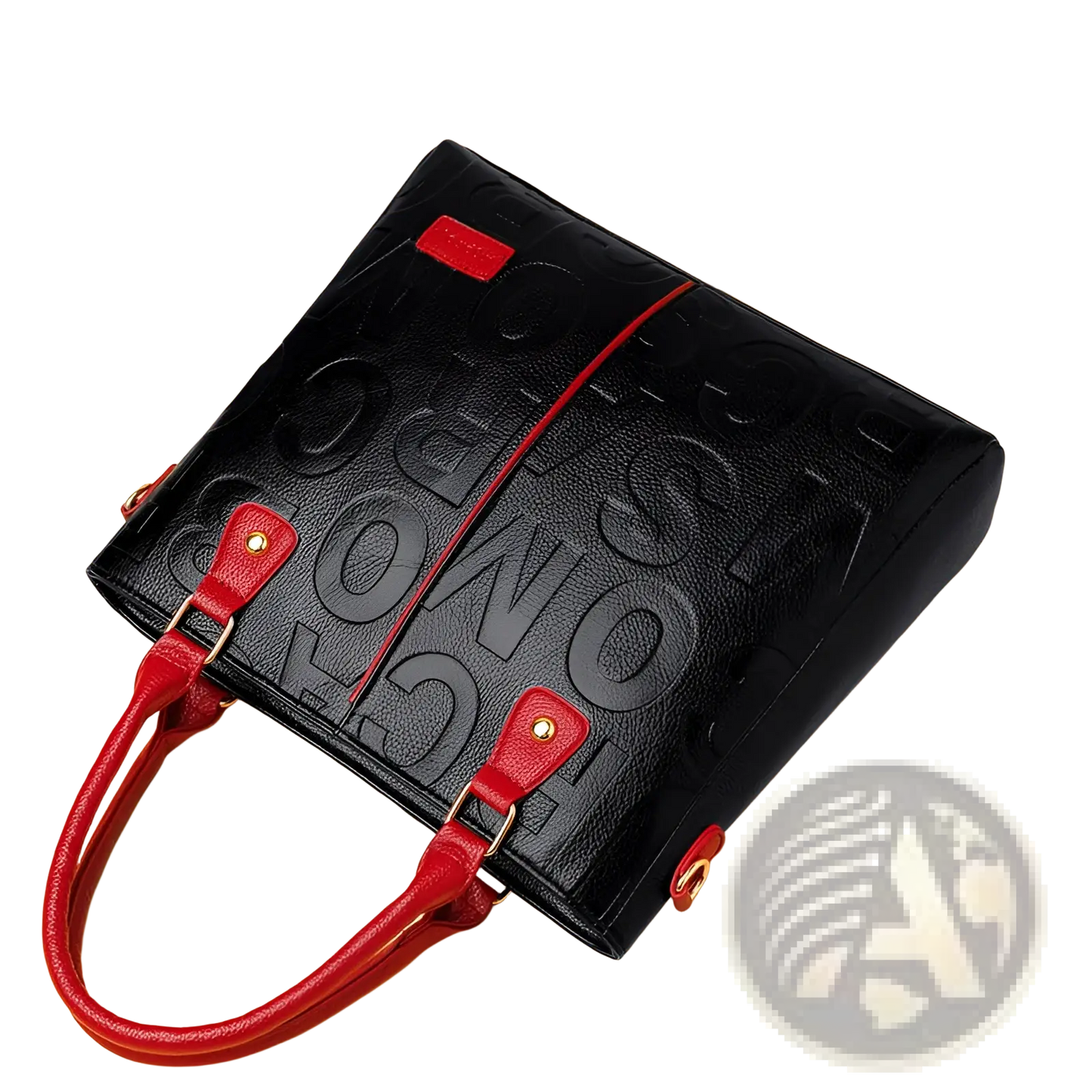 Large Capacity Leather Embossed Shoulder Bag