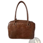 Large Capacity Leather Shoulder Bag with Bear Charm
