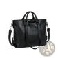 Large Capacity Leather Tote Bag with Shoulder Strap