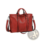 Large Capacity Leather Tote Bag with Shoulder Strap