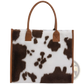 Large Capacity Leopard Print Plush Tote Bag