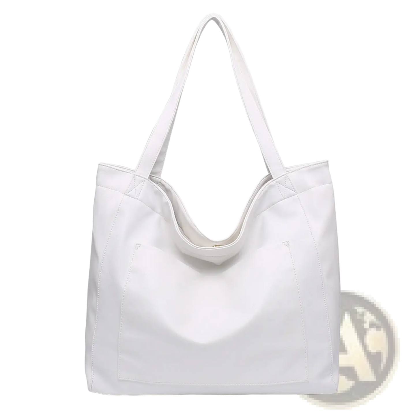 Large Capacity Oil Wax Leather Tote Shoulder Bag