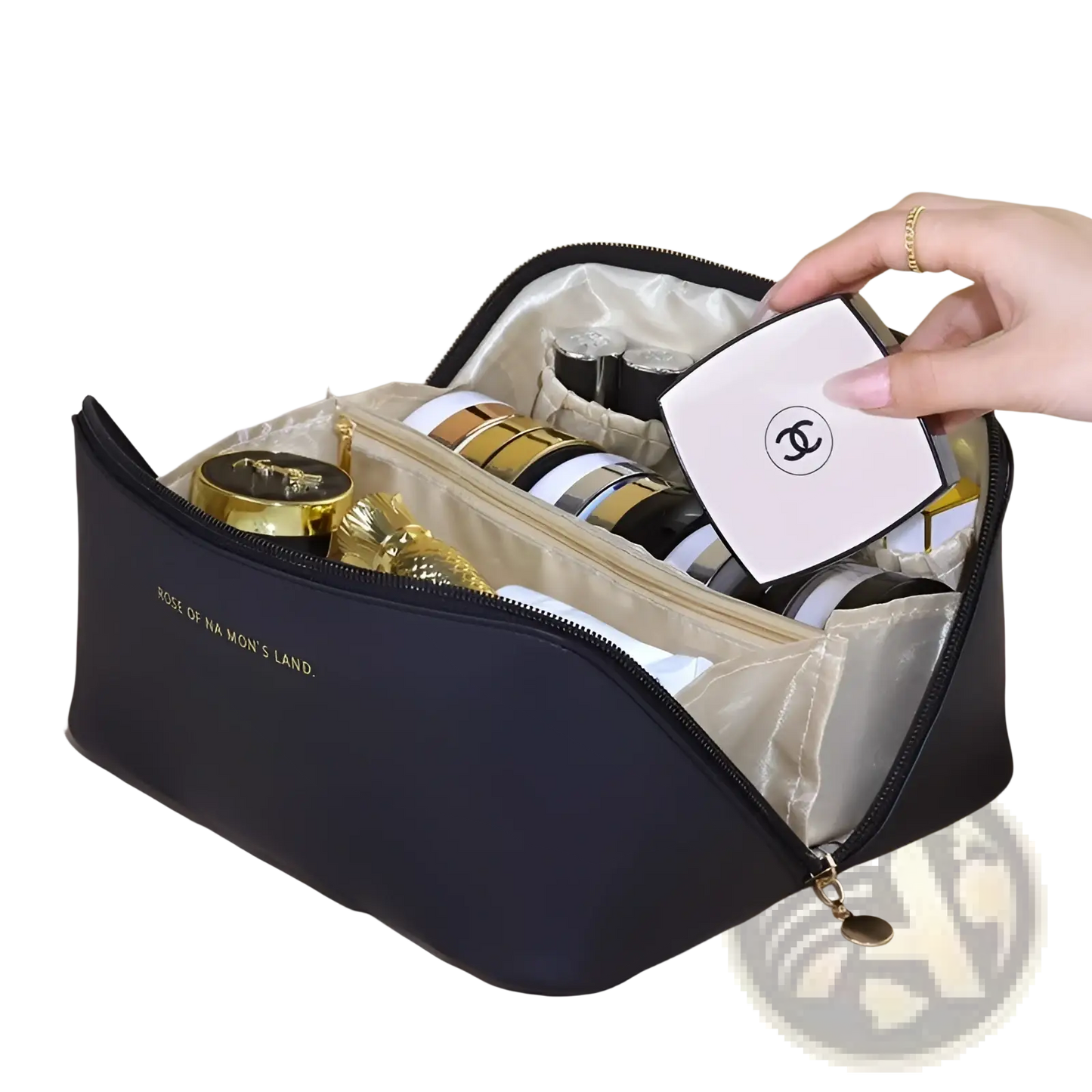 Large Capacity Pu Leather Travel Makeup Bag