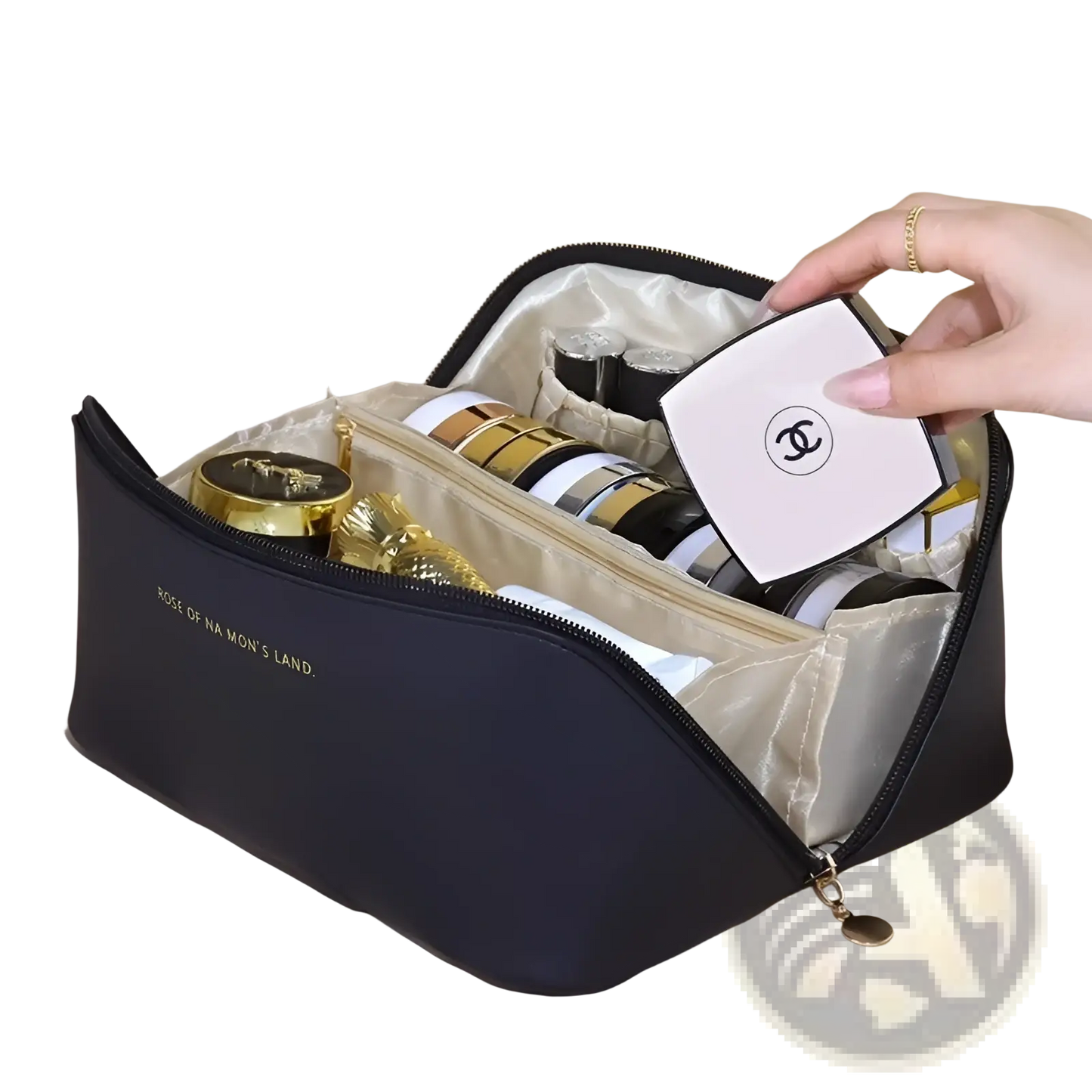 Large Capacity Pu Leather Travel Makeup Bag