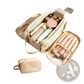Large Travel Toiletry Bag Hanging Leather Makeup Case