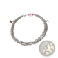 Layered Silver Opal and Zircon Crystal Charm Necklace