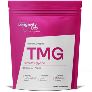 Longevity Box Premium Ultra Pure TMG Supplement - 750 mg