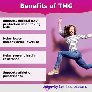 Longevity Box Premium Ultra Pure TMG Supplement - 750 mg
