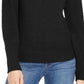 Karen Scott Women's Cotton Mock Neck Top Black Size Large