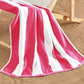 Cotton Velour Cabana Stripe Beach Towel - Novia Collection