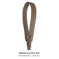 Adjustable Textured Leather Handbag Strap with Gold Clasp