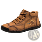 Leather Boots Hand Stitched Vintage High Top Sneakers