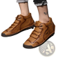 Leather Boots Hand Stitched Vintage High Top Sneakers