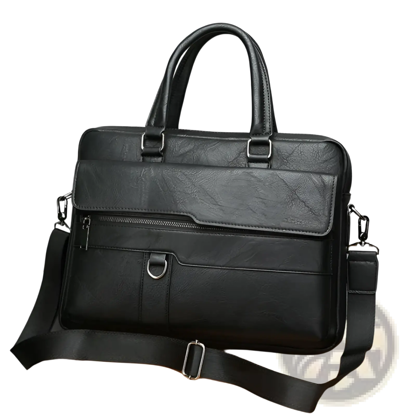Leather Briefcase Shoulder Bag for Men Premium Pu