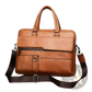 Leather Briefcase Shoulder Bag for Men Premium Pu