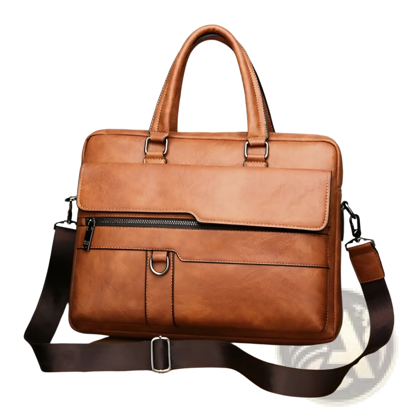Leather Briefcase Shoulder Bag for Men Premium Pu