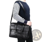 Leather Briefcase Shoulder Bag for Men Premium Pu