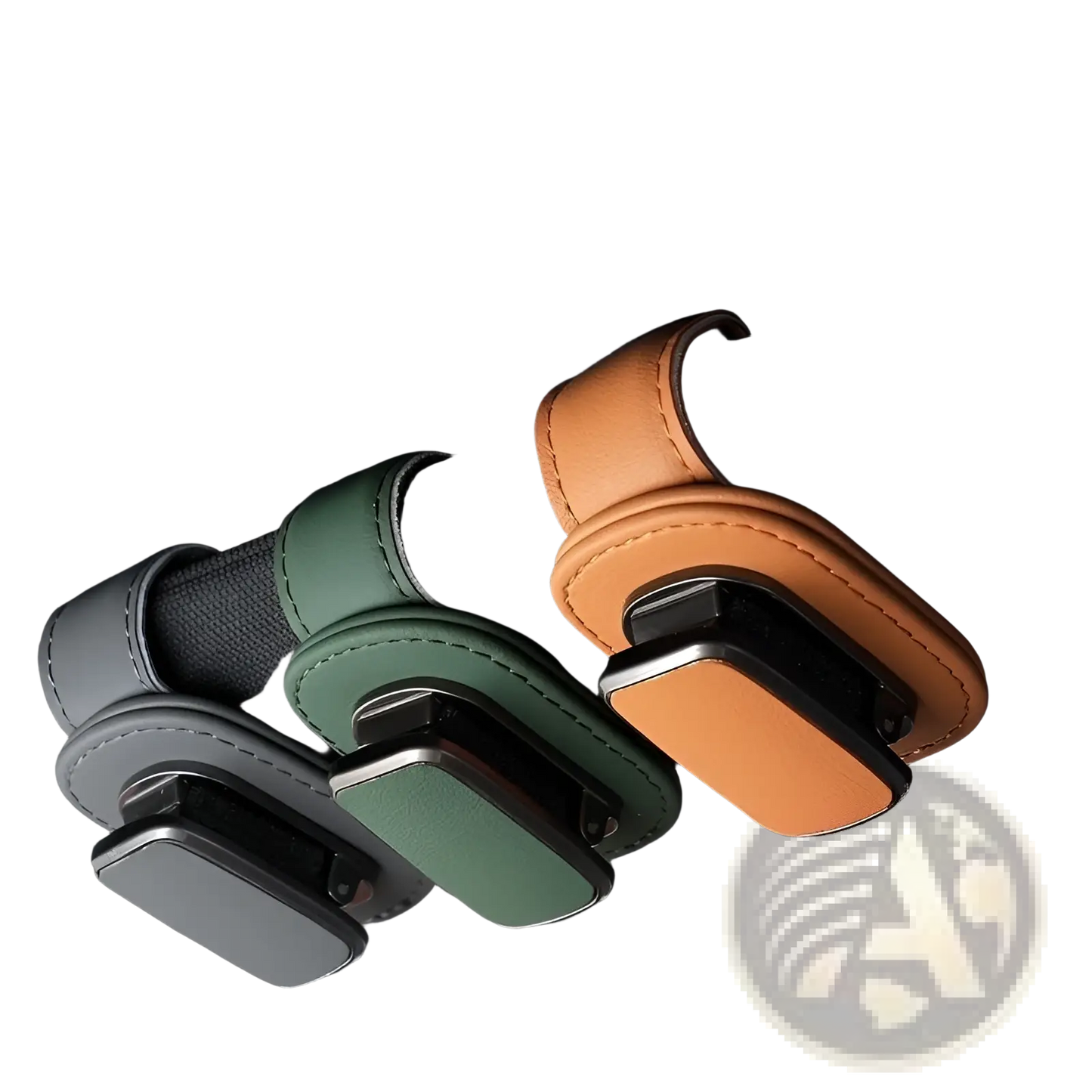 Leather Car Glasses Clip Holder Pu Leather Case