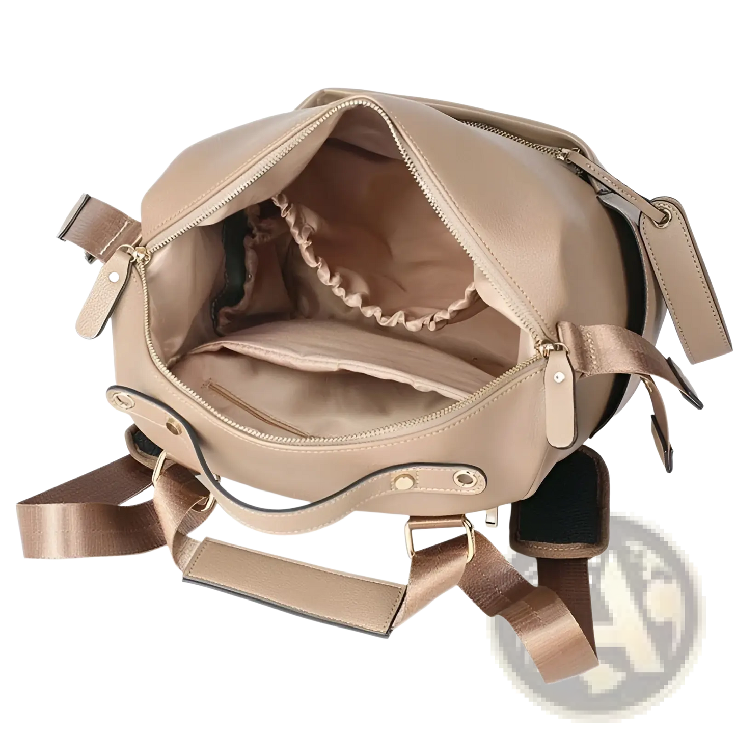 Leather Diaper Bag Backpack Large Capacity Set