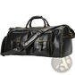 Leather Duffle Bag Vintage Large Folding Travel Bag