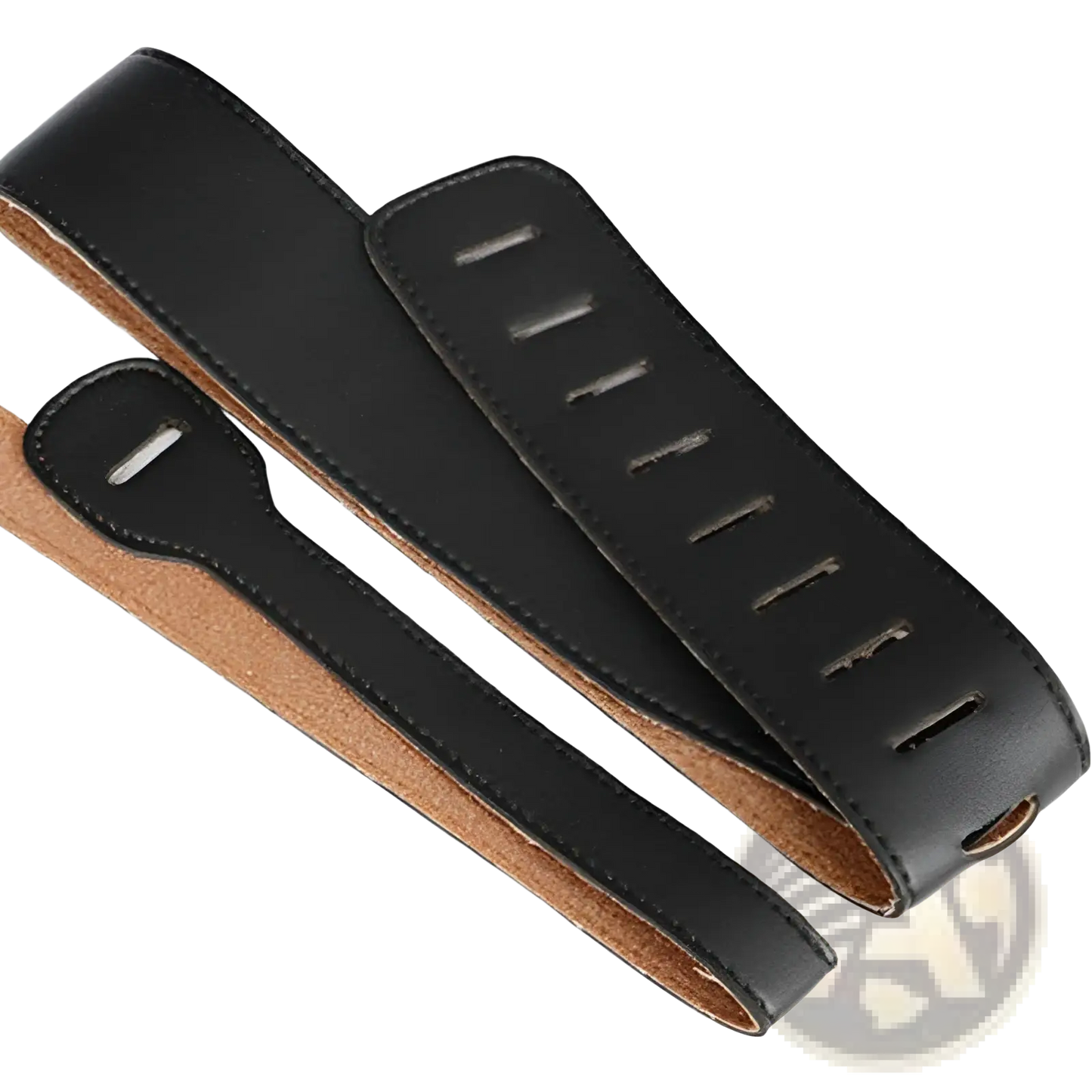 Leather Guitar Strap Adjustable Suede Lined 110-130cm