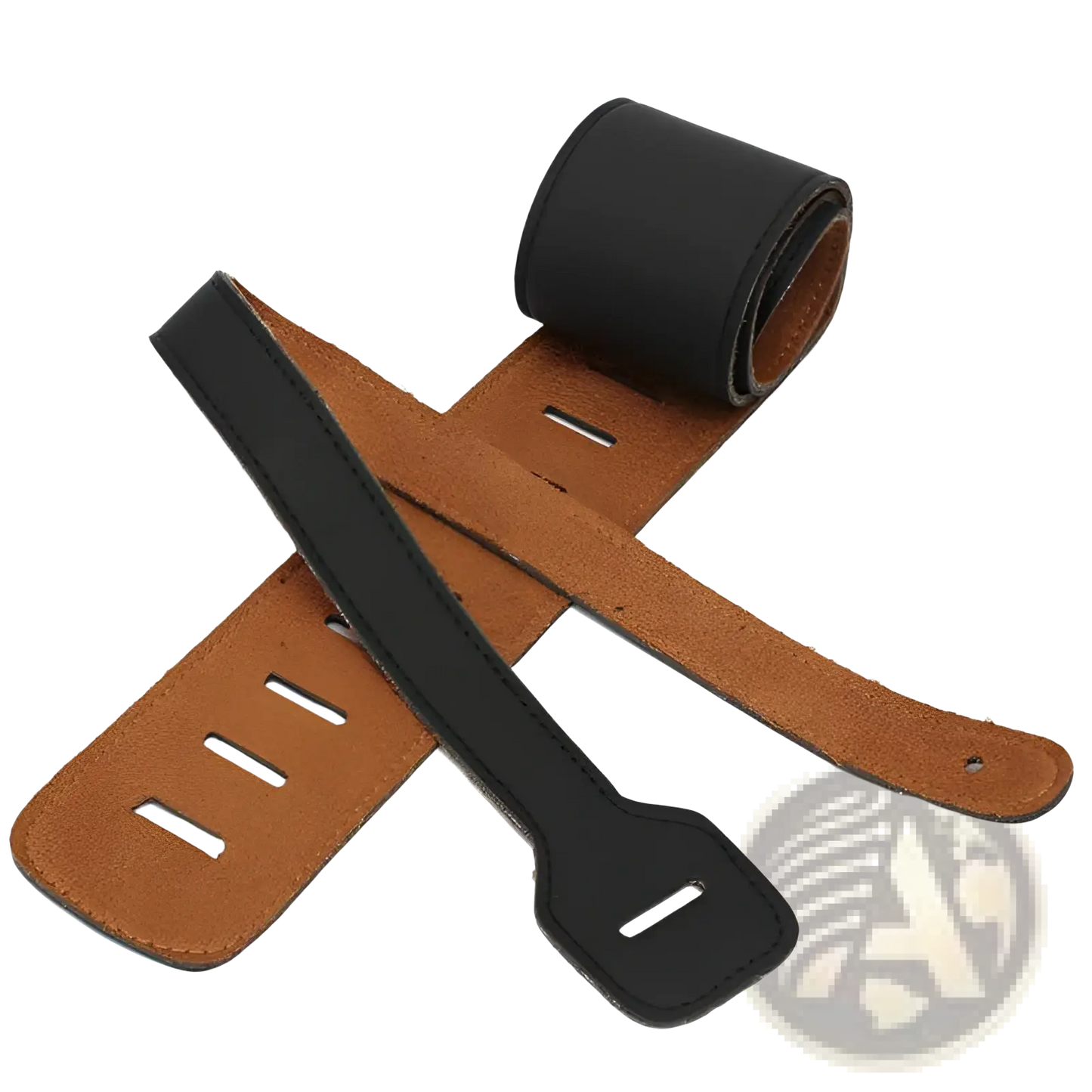 Leather Guitar Strap Adjustable Suede Lined 110-130cm