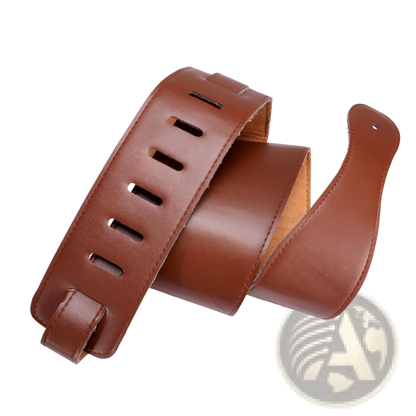 Leather Guitar Strap Adjustable Suede Lined 110-130cm