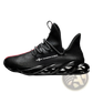 Leather Hiking Shoes Fashion Sneakers with Red Accents
