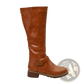 Leather Knee High Buckle Strap Warm Knight Boots