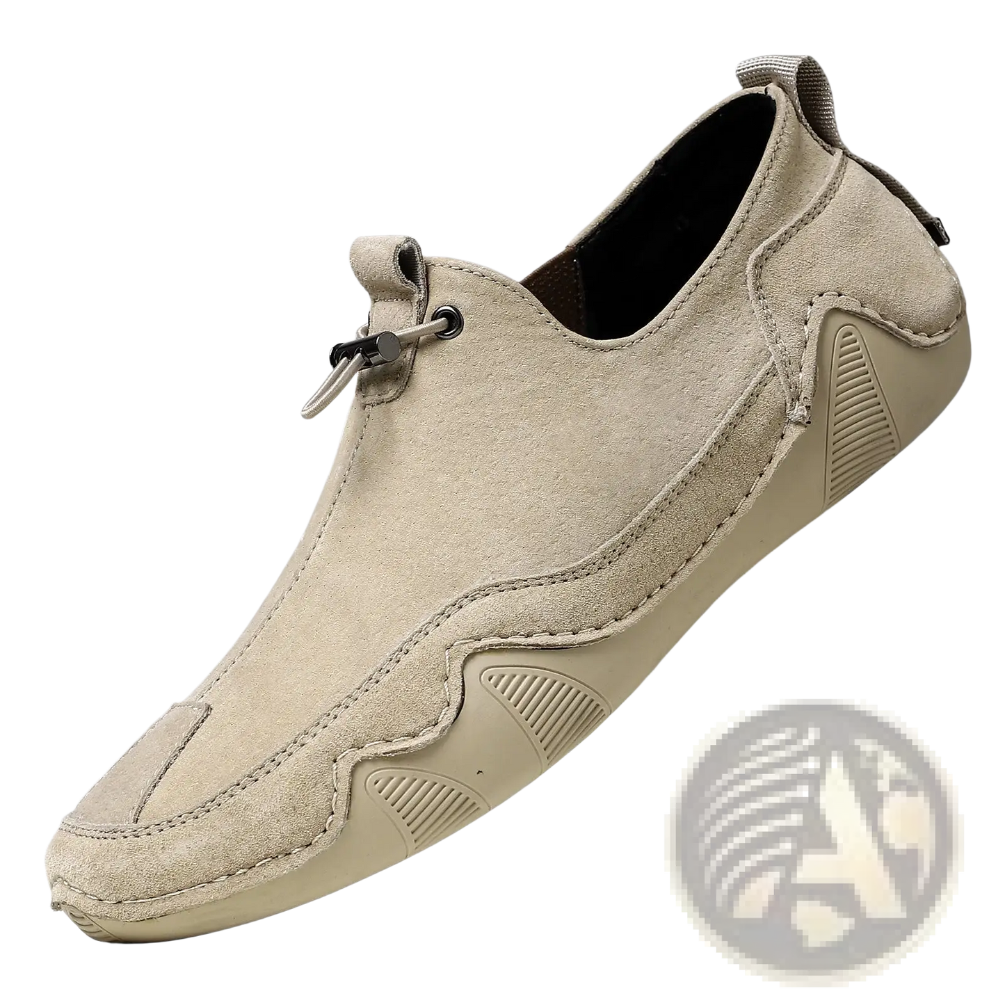 Leather Loafers Breathable Suede Slip on Casual Shoes