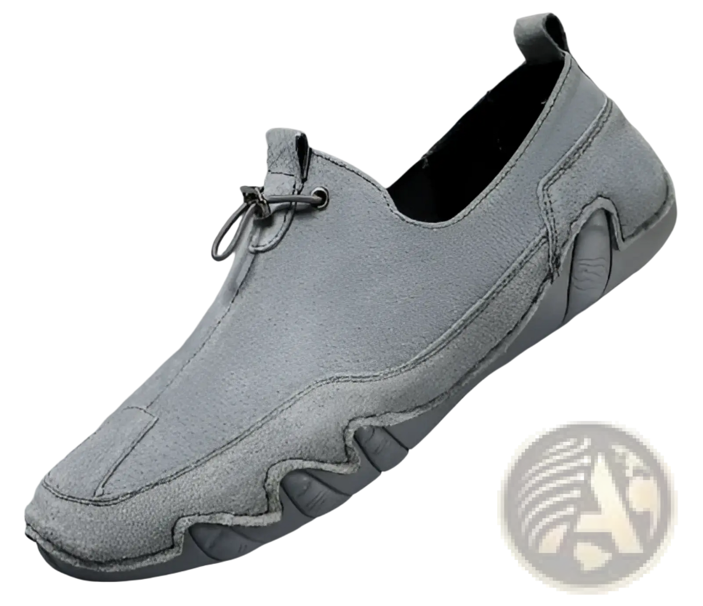 Leather Loafers Breathable Suede Slip on Casual Shoes